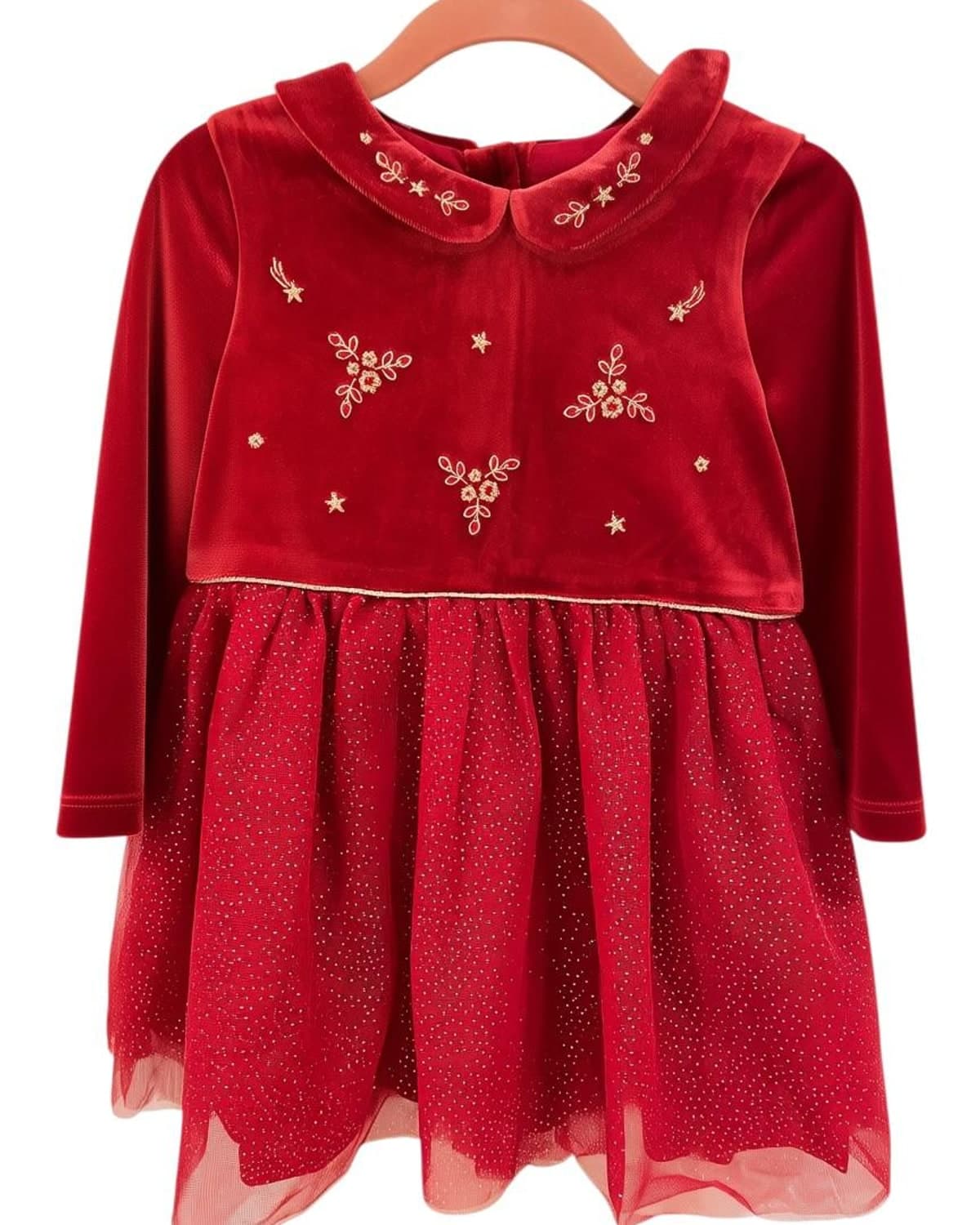 Robe de fête en velours et tulle