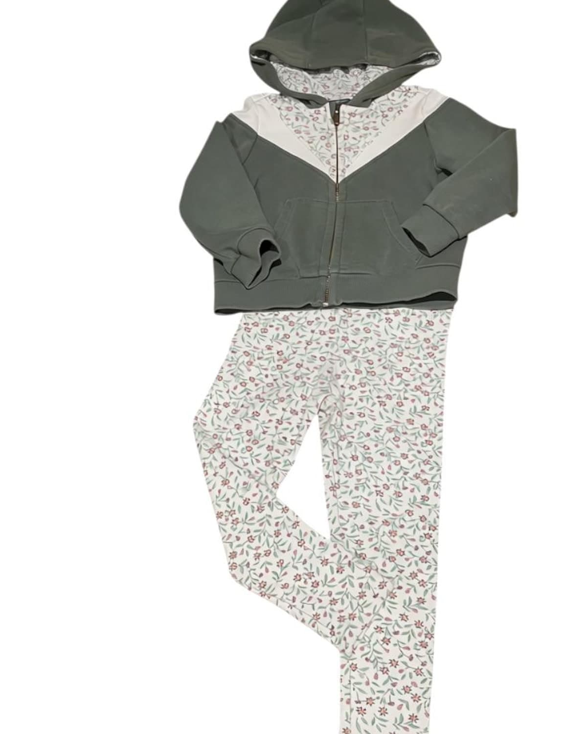 Ensemble jogging fleuri
