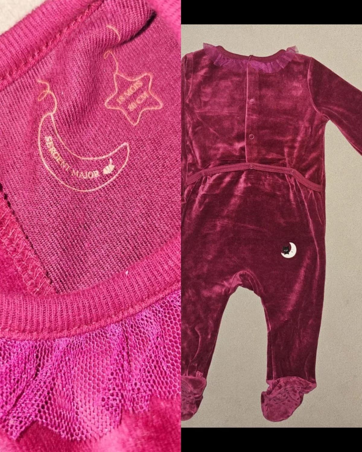 Grenouillère en velour
