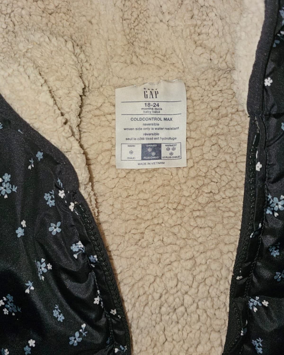 Jacket plus chaude de GAP 18-24 mois