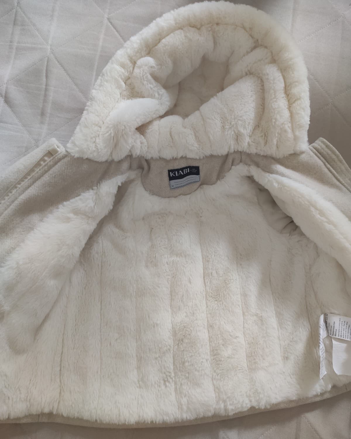 Manteau chaud en beige