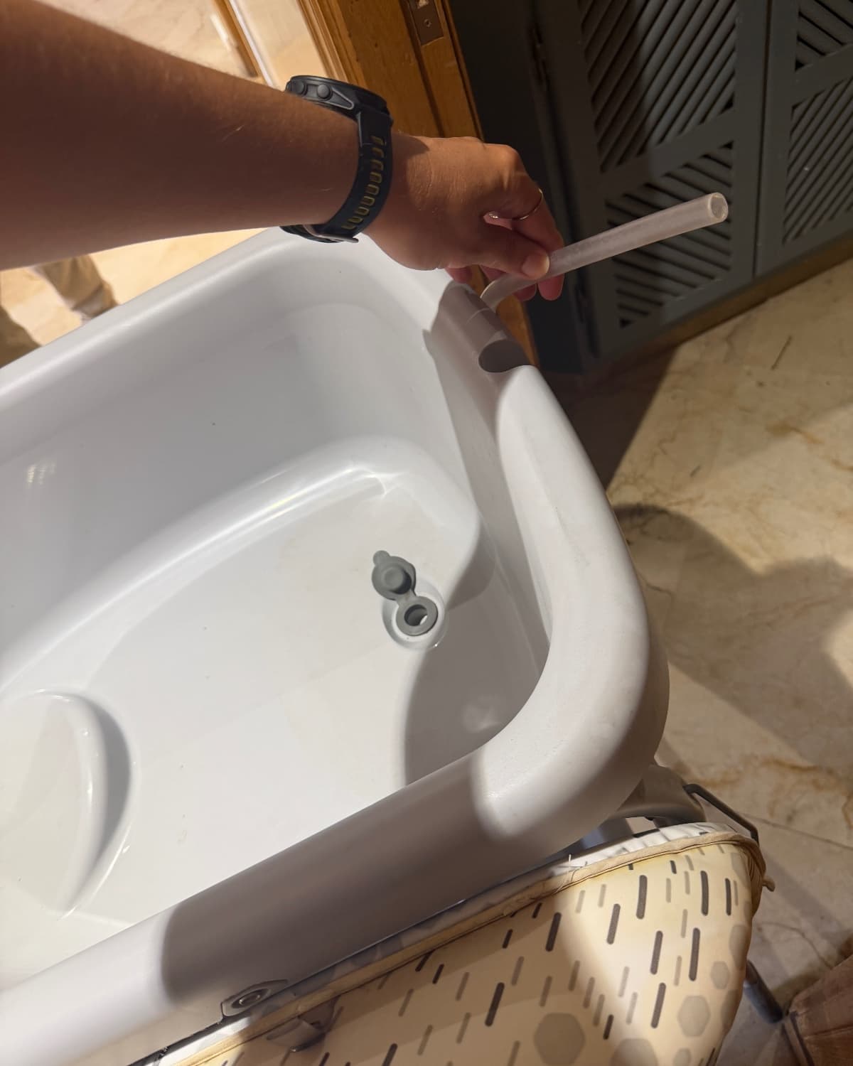 Baignoire bébé table à langer