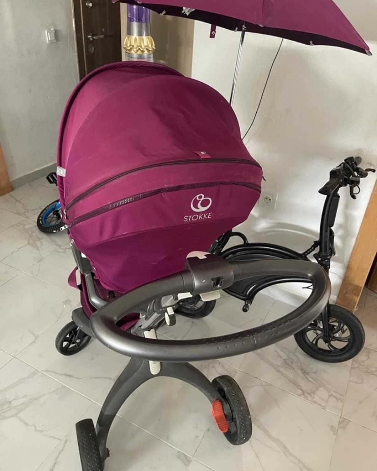 Poussette stokke