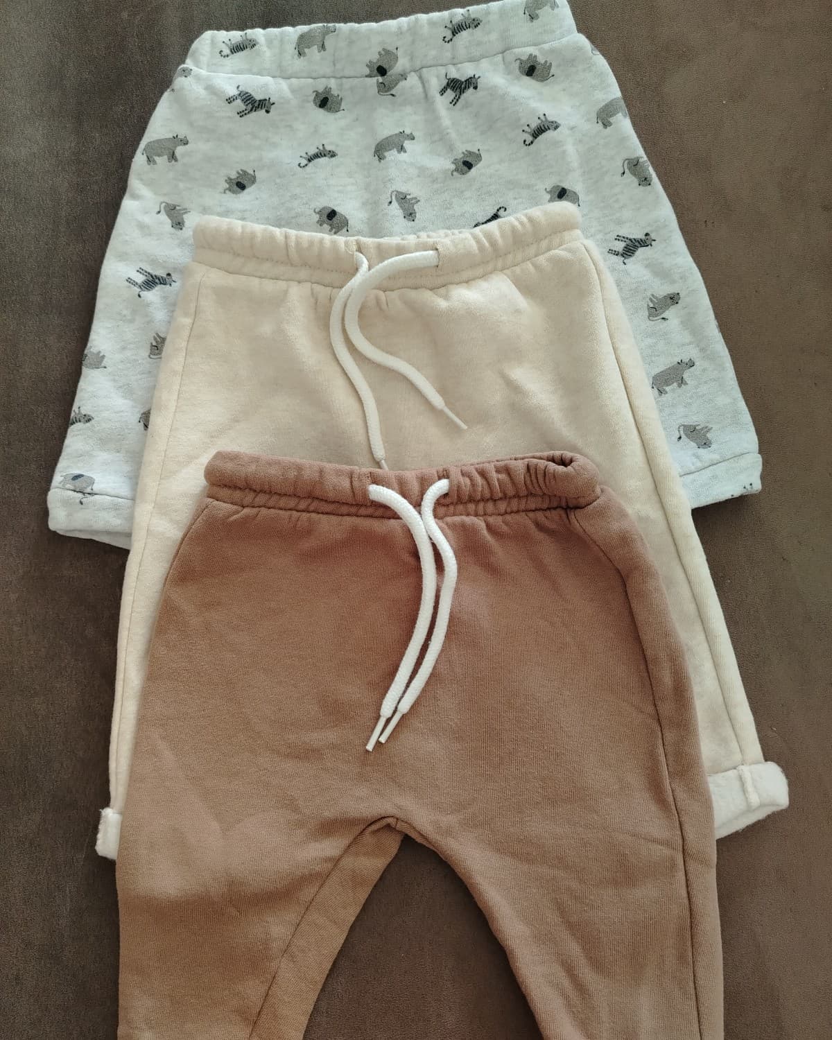 3 pantalons chauds garçon 3 mois