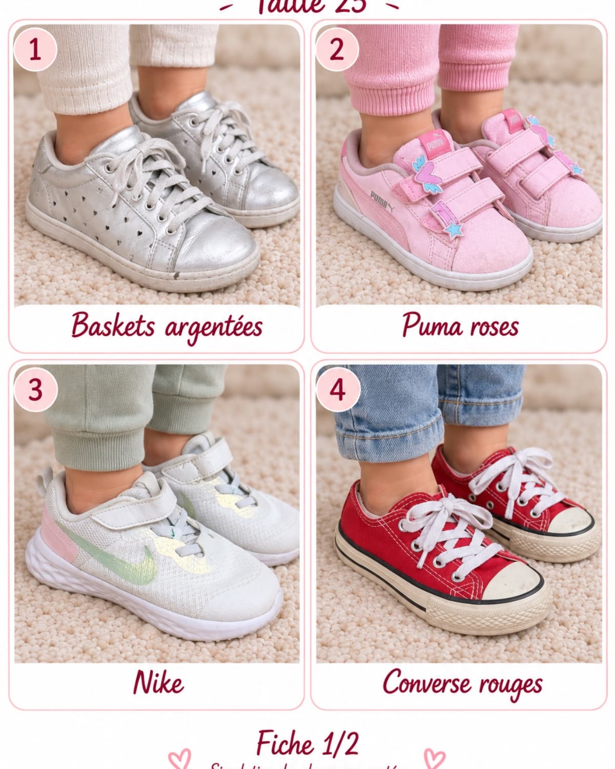 Chaussures fille taille 25