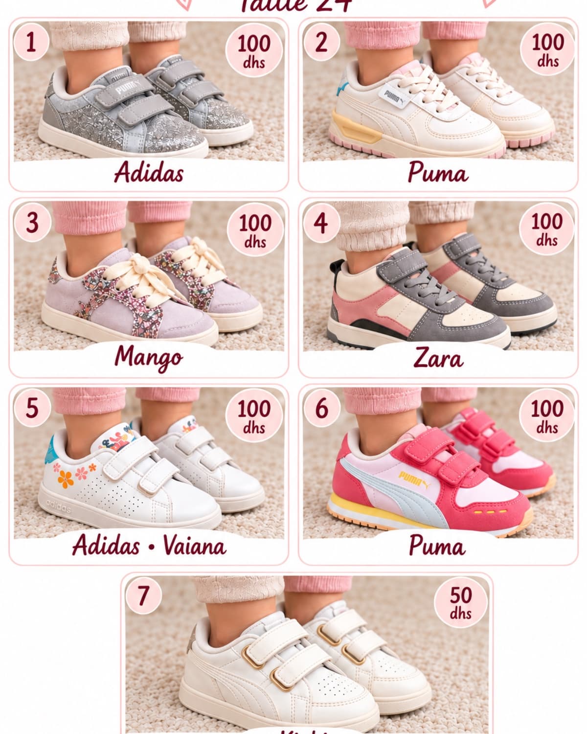 Chaussure fille - taille 24