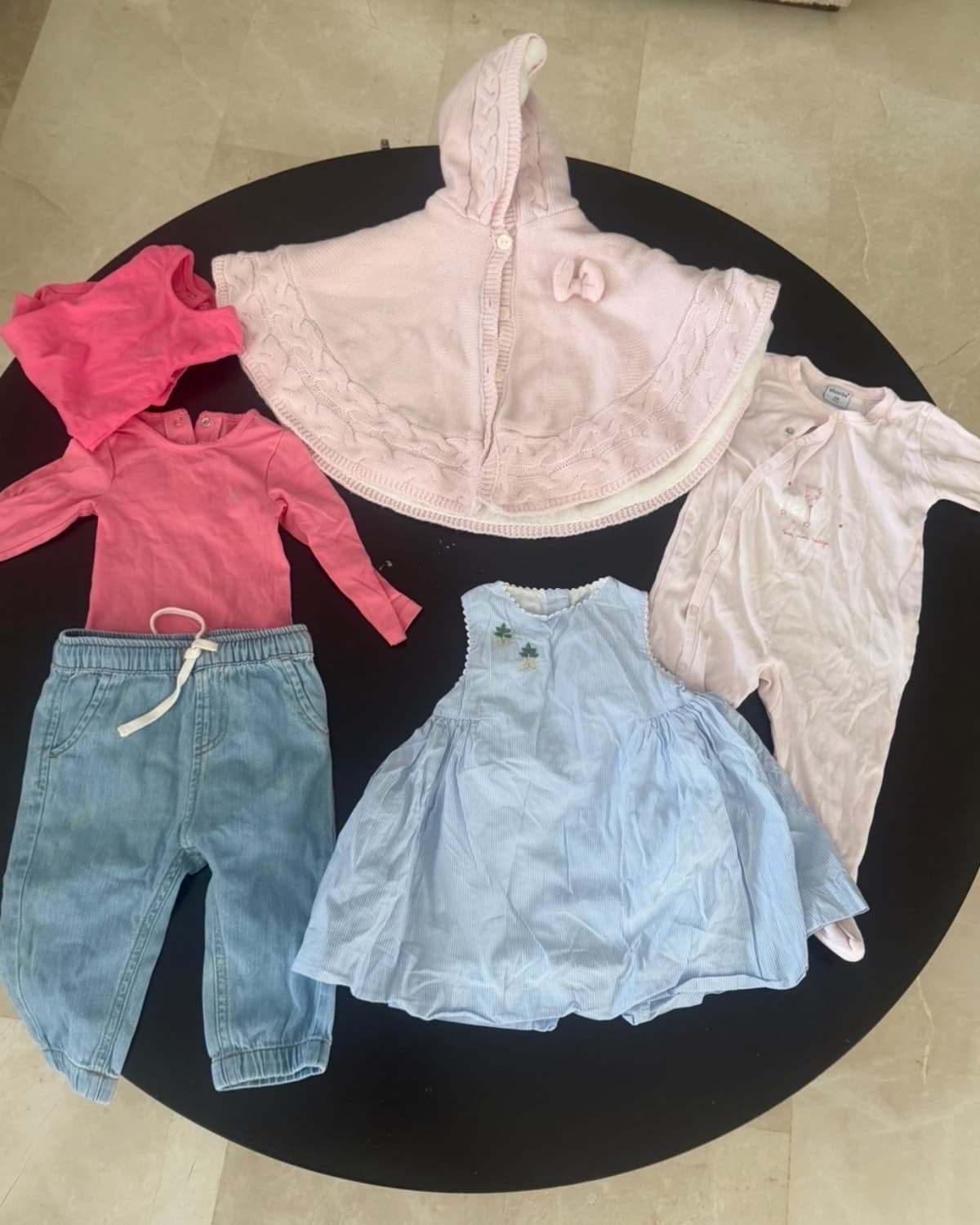 Lot de 6 articles fille - 9 mois