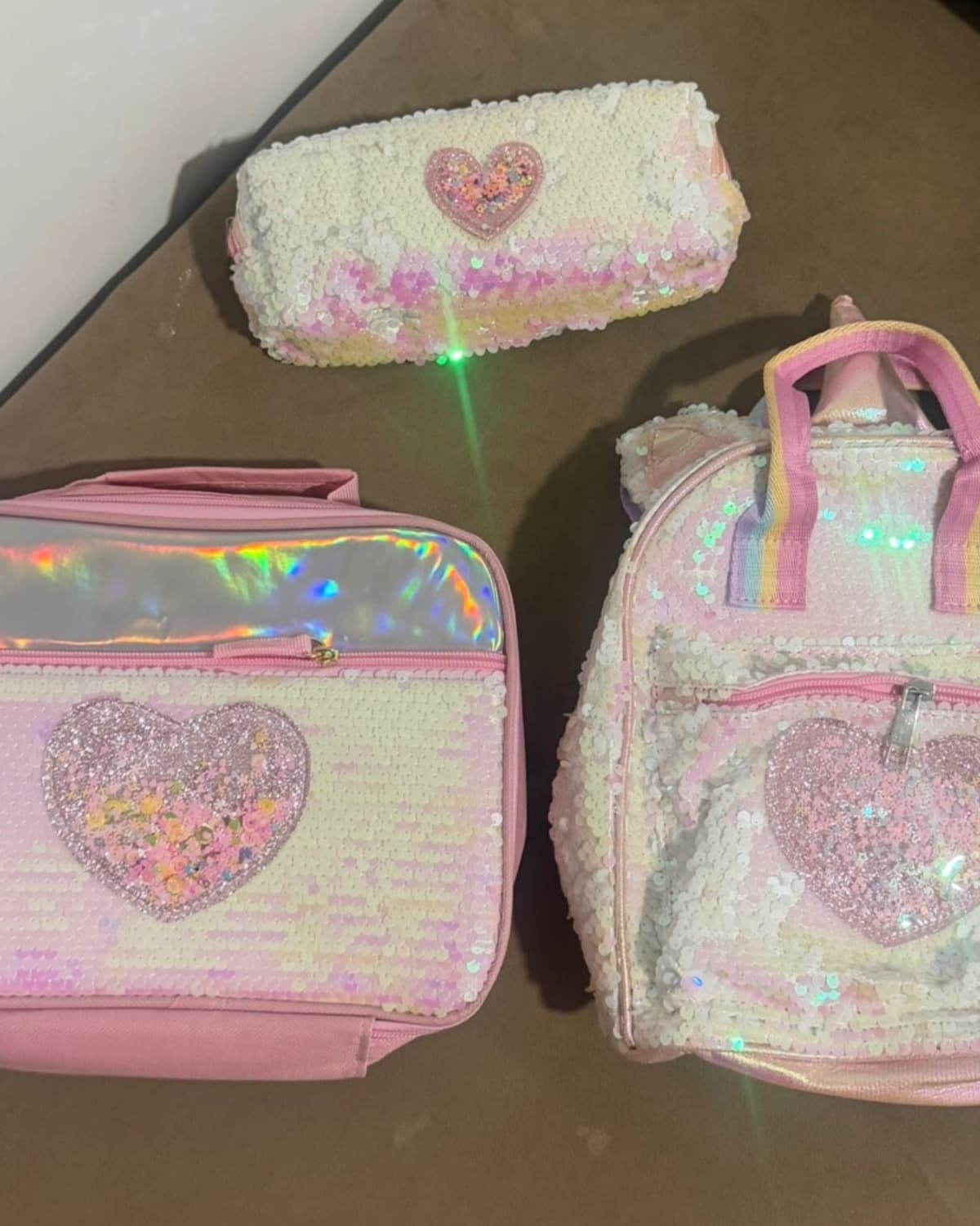 Ensemble 3 pièces sac à dos / sac goûter et trousse