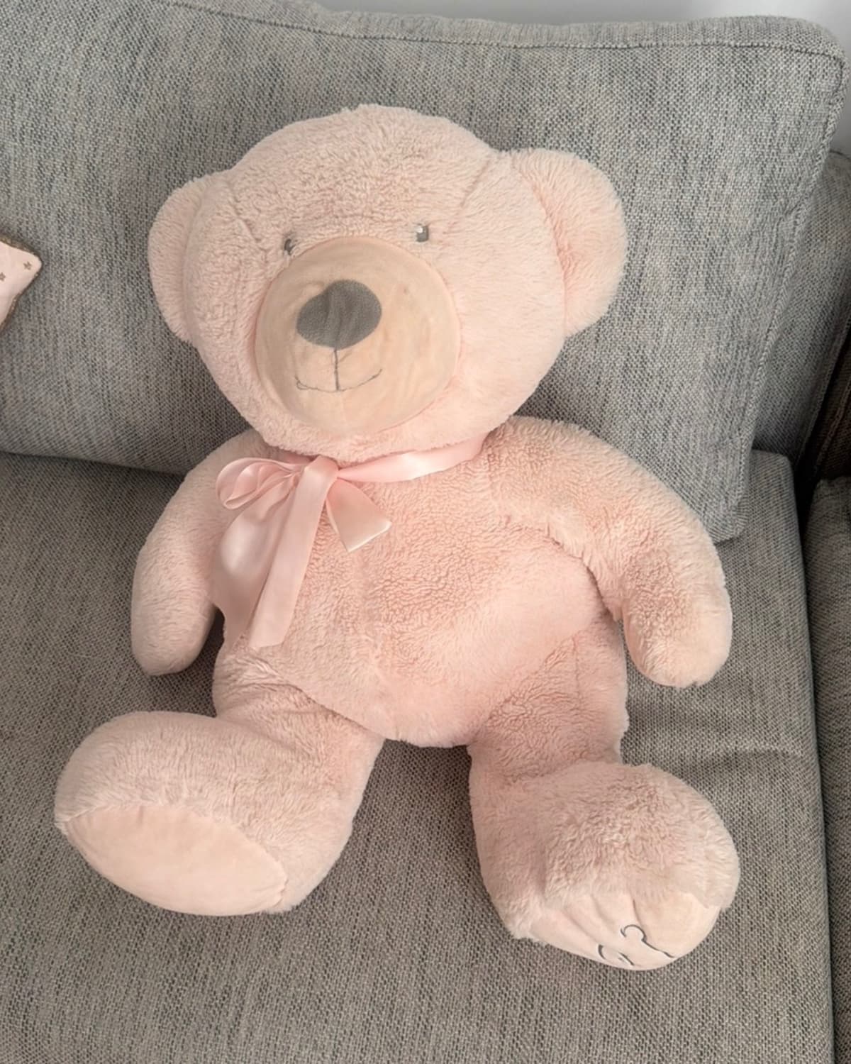 Grande Peluche ours rose