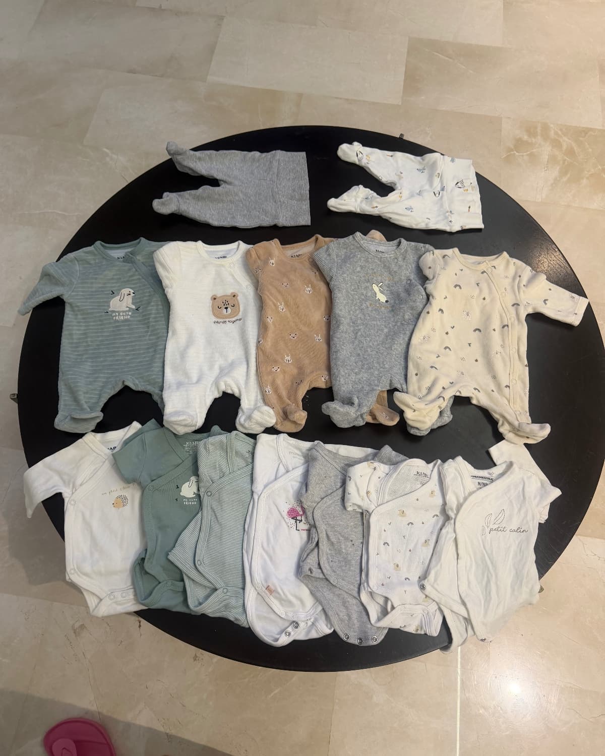 Lot de 14 articles naissance