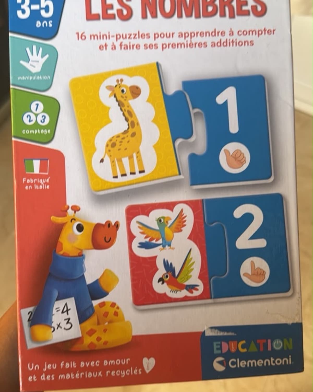 Jouet les nombres 3-5 ans