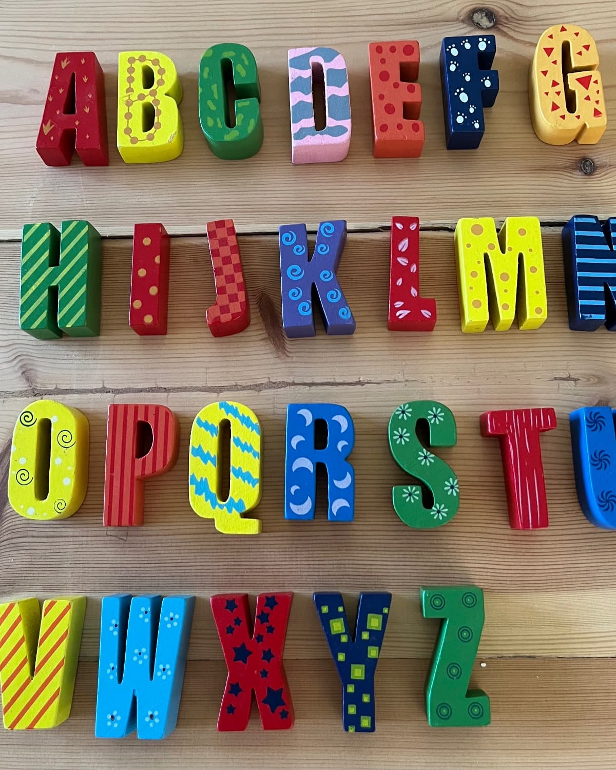 Alphabet en bois