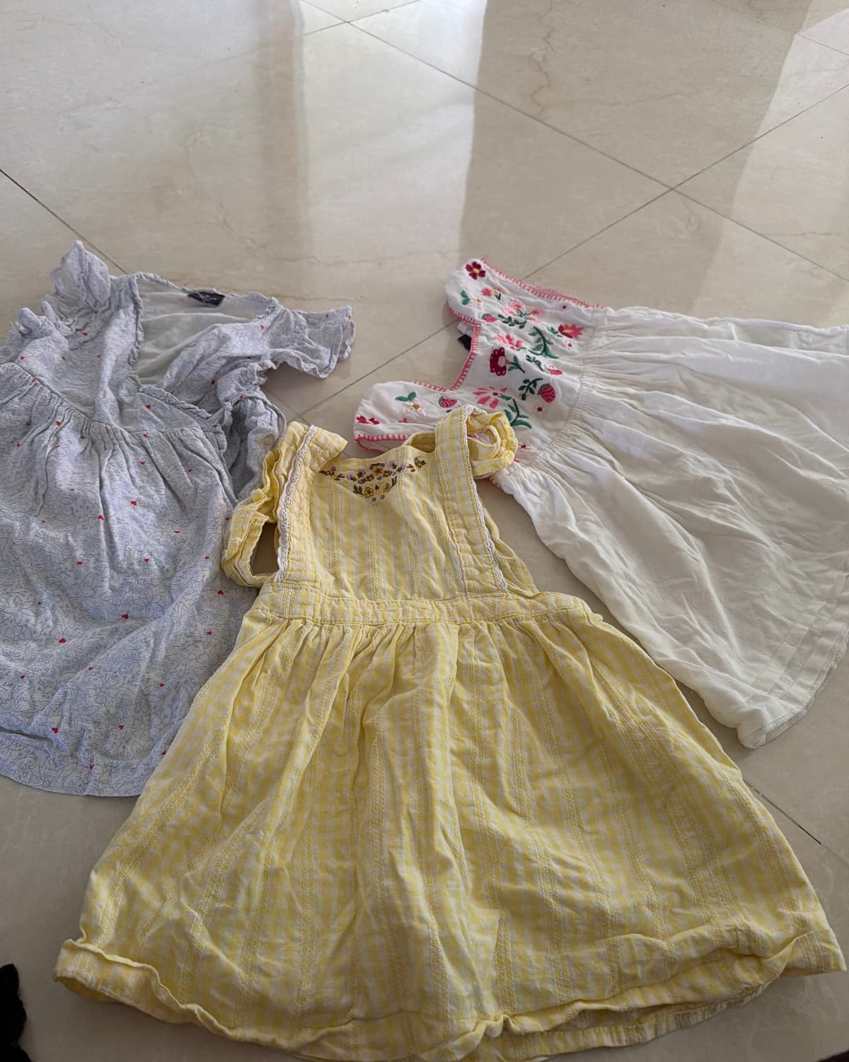 Lot de 3 robes en coton