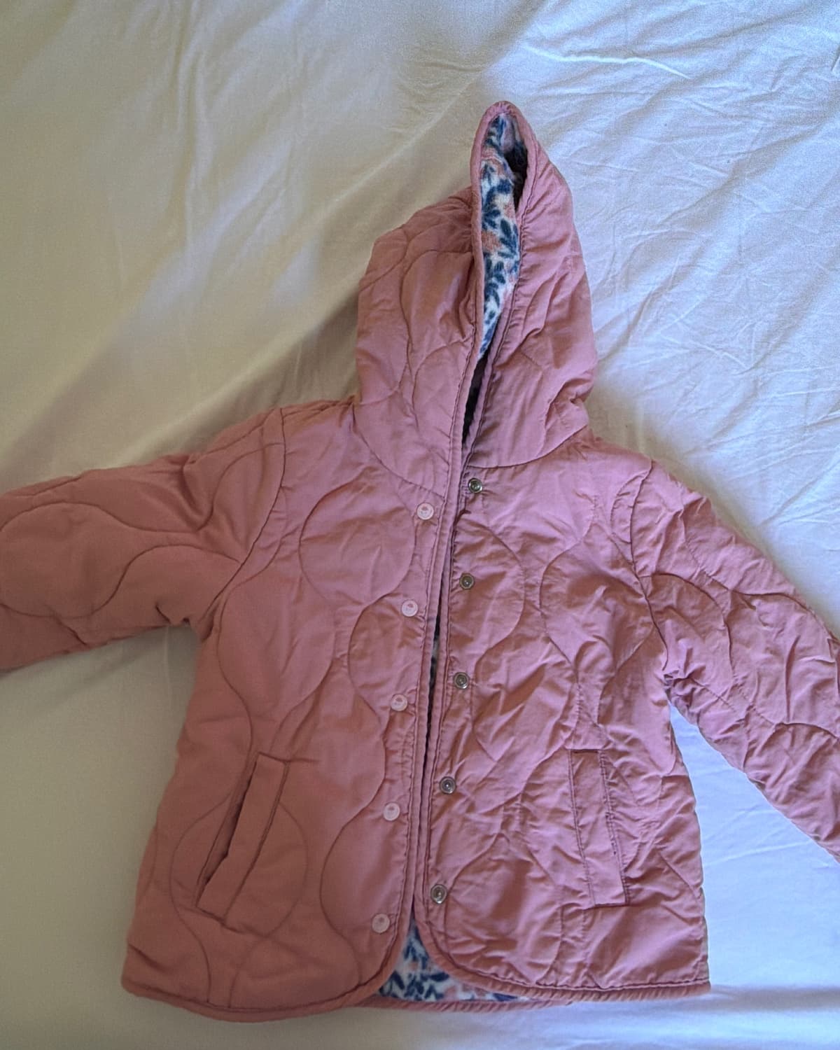 Veste matelasse rose